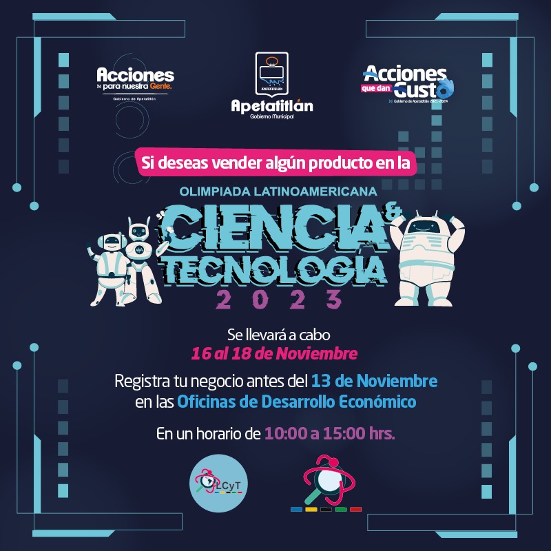 Apetatitlán, listo para recibir a participantes de Olimpiada Latinoamericana de Ciencia y Tecnología